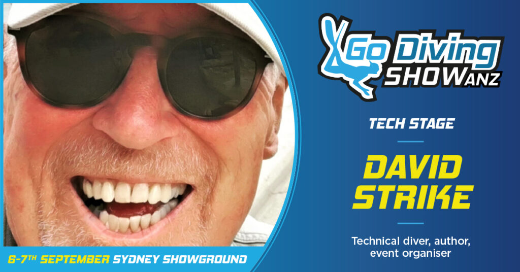 David Strike speaking at the GO Diving Show ANZ in Sydney