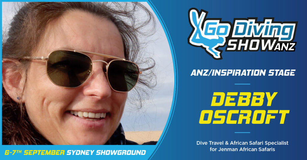 Debby Oscroft speaking at the GO Diving Show ANZ in Sydney