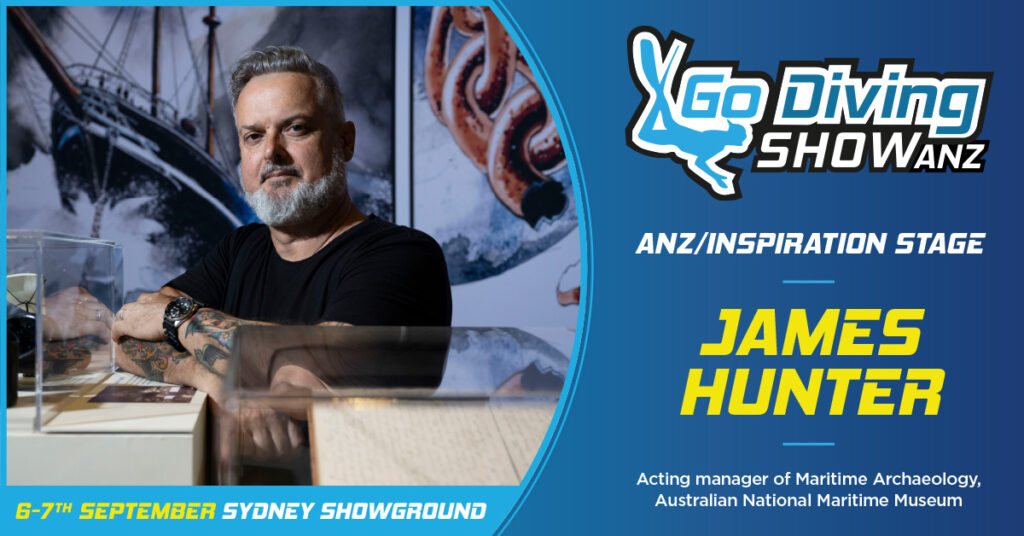 James Hunter speaking at the GO Diving Show ANZ in Sydney