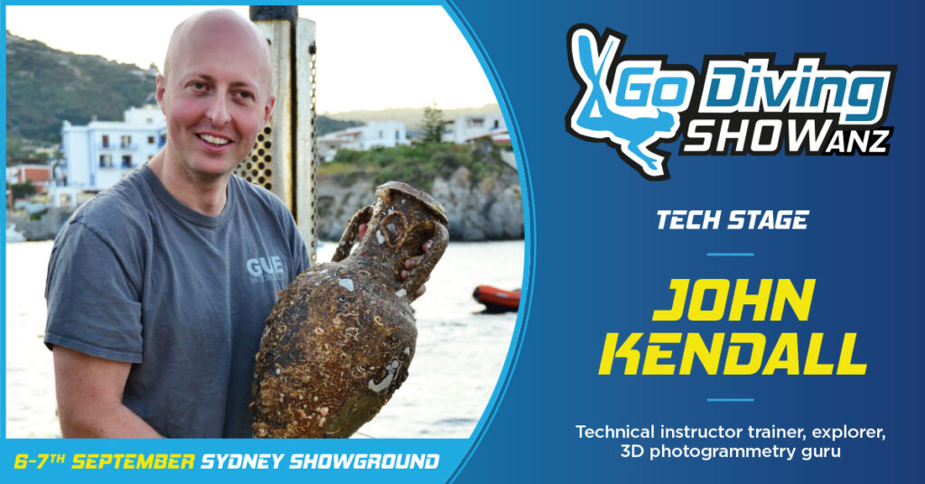 John Kendall speaking at the GO Diving Show ANZ in Sydney