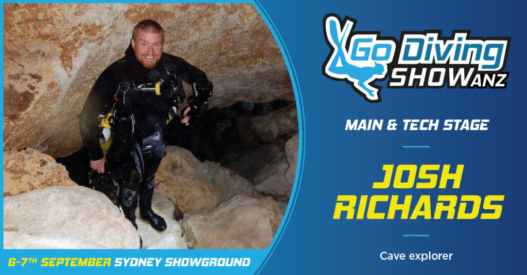 John Richards speaking at the GO Diving Show ANZ in Sydney