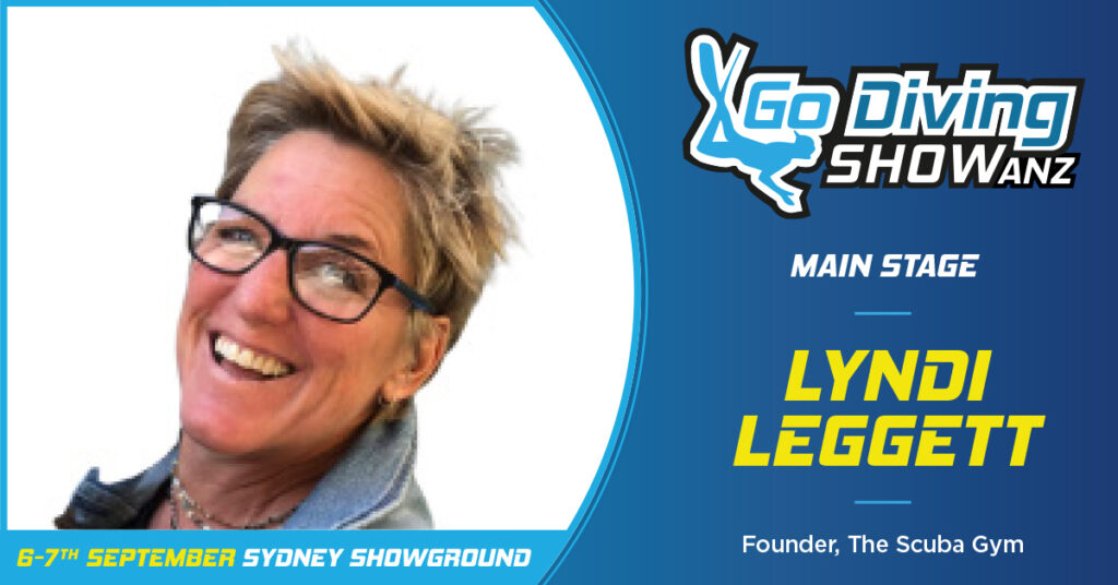 Lyndi Leggett speaking at the GO Diving Show ANZ in Sydney