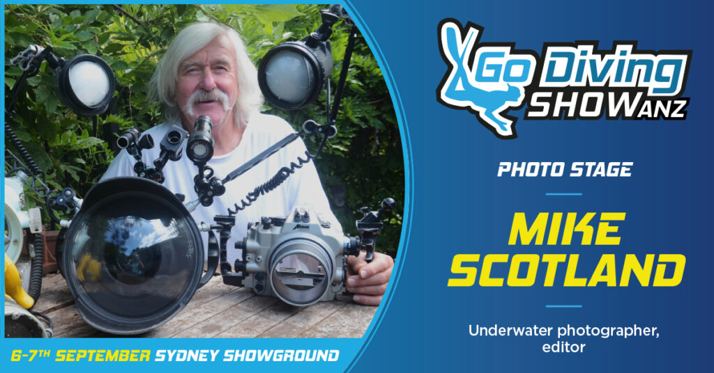 Mike Scotland speaking at the GO Diving Show ANZ in Sydney