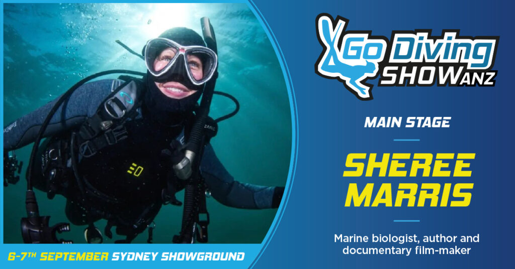Sheree Marris speaking at the GO Diving Show ANZ in Sydney